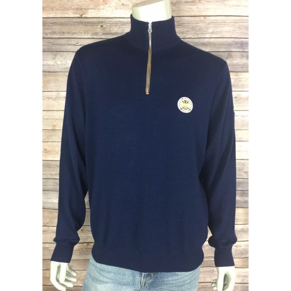 Polo By Ralph Lauren Sweaters Polo Ralph Lauren Sweater Navy 14 Zip Pga Merino Poshmark
